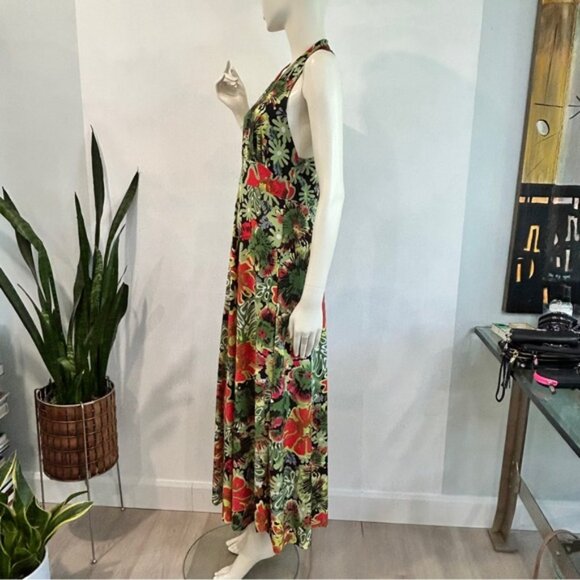 Vintage Early 90s Halter Maxi Summer Dress - Picture 4 of 12